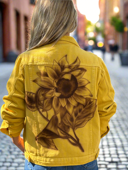 Airbrush Sunflower Jacket